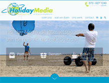 Tablet Screenshot of holidaymedia.nl